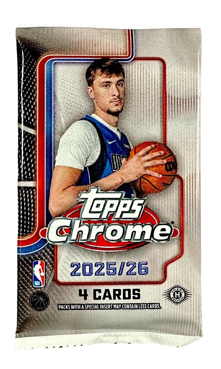 2025-26 Topps Chrome Basketball Hobby Trading Cards LV