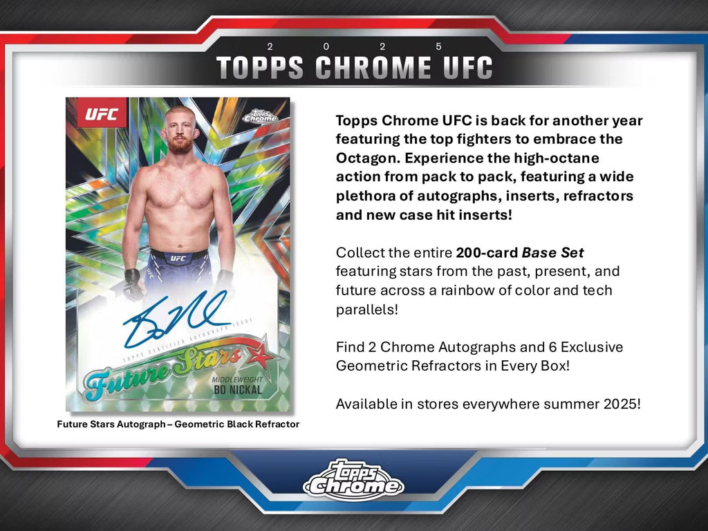 2025 Topps Chrome UFC Breakers Delight Trading Cards LV