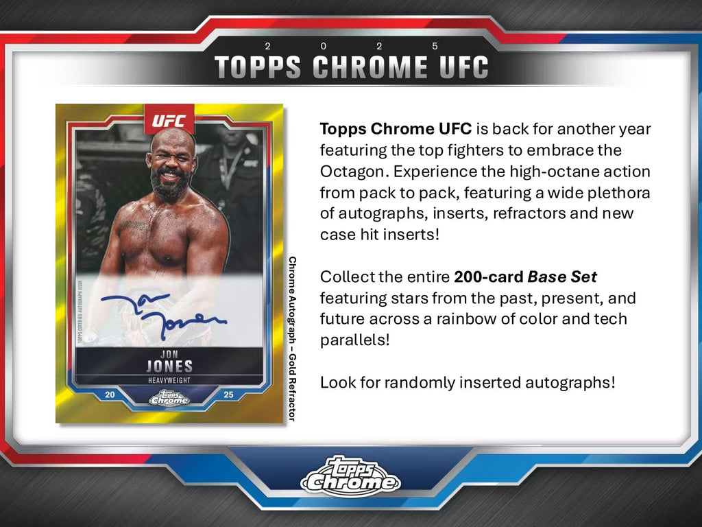 2025 Topps Chrome UFC Mega Trading Cards LV