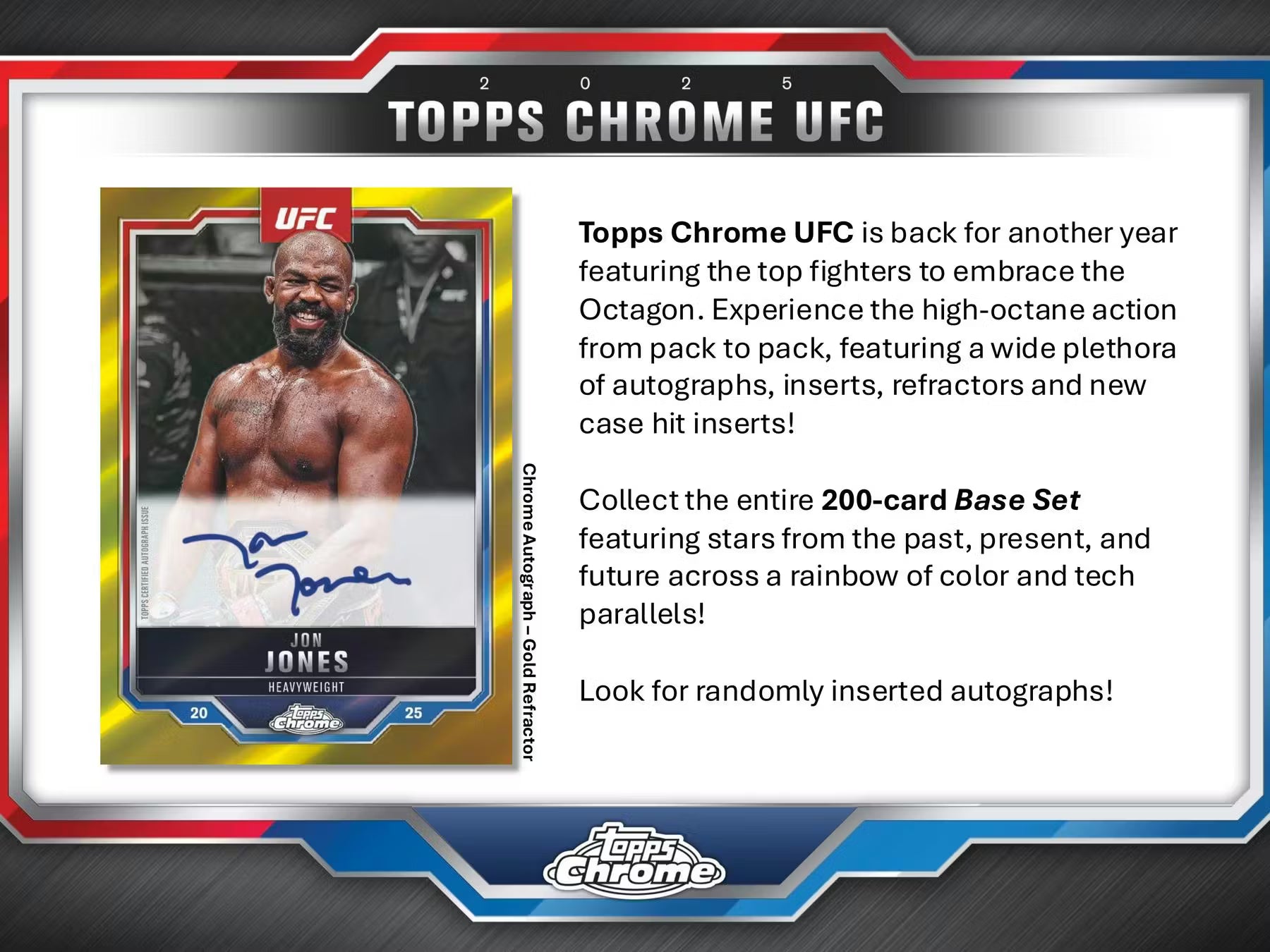 2025 Topps Chrome UFC Mega Trading Cards LV